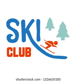 Logo for a ski club