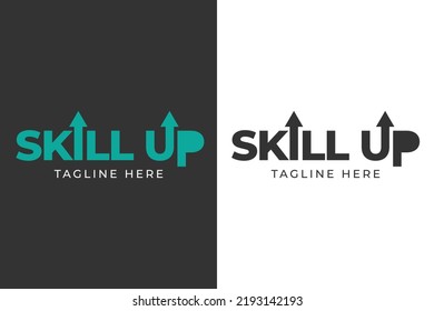 logo skill up education template design 