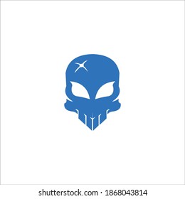 logo skull icon templet vector