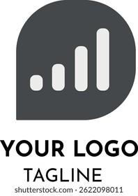 The logo is a sleek and modern representation of a microphone, symbolizing voice clarity and professionalism.