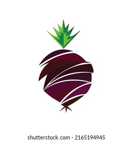 Logo of of a sliced beetroot