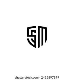 Logo sm anfängliche sm firmengruppe brokers corporate vektor