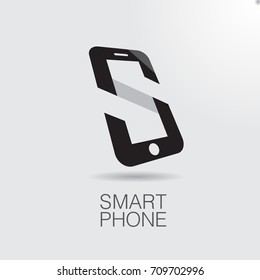 logo smart-phone S black