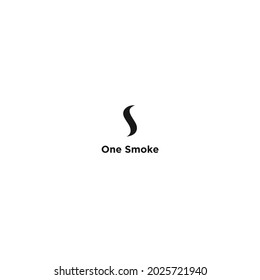 logo smoke one initials S lettering design inspiration