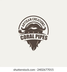 logo for smokers in classic style