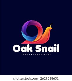 
Logo Snail Gradient Colorful Style