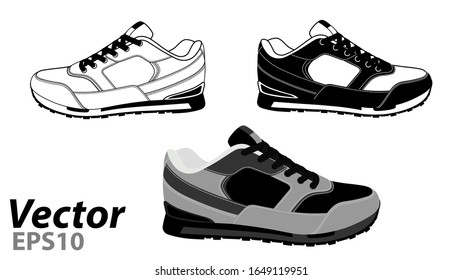 Pantalones portadores EPS 10.El logotipo del zapatero en el vector.