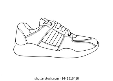 Logo Sneakers Vector Stock Vector (Royalty Free) 1441318418 | Shutterstock