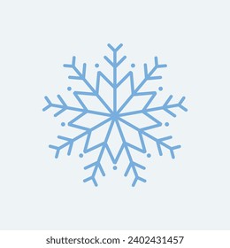 Logo  snow line art logo vector concept illustration template winter icon design