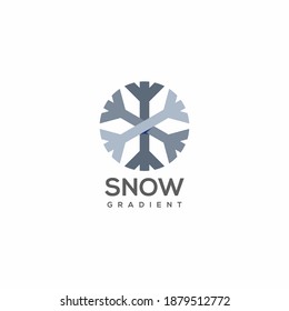 Logo Snow Sillhouette Vector Design