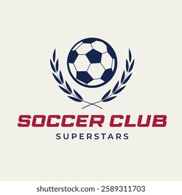 logo with soccer ball,insignia sport