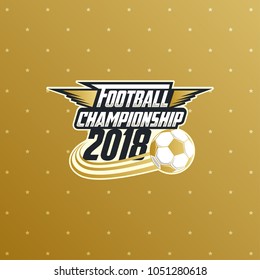 logo soccer design. vector illustration