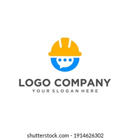 Logo social media workers, chatting, chat, logo designs, logo company