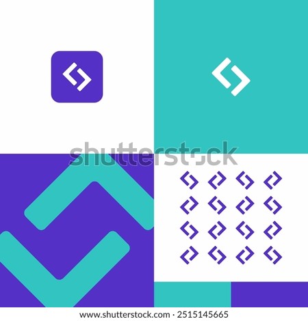 Logo Software Development Code Dev App Icon Arrows