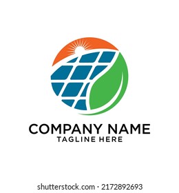 logotipo para energía solar renovable