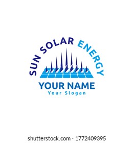 the logo of solar power generation technology, a smart and economical alternative