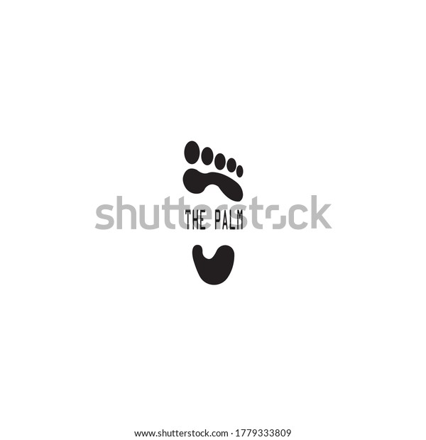 Logo Soles Black Feet Vector Illustration Stock Vector (Royalty Free ...