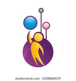 logo of someone who is achieving success