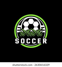logo soocer emblem. vector soccer sport logo.