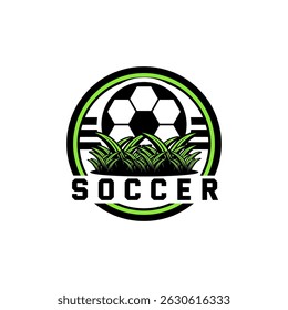 logo soocer emblem. vector soccer sport logo.