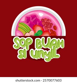 LOGO SOP BUAH OR fruit soup.