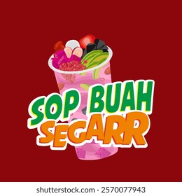 LOGO SOP BUAH OR fruit soup.