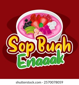 LOGO SOP BUAH OR fruit soup.