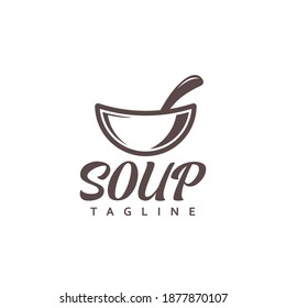 Logo Soup Design Vector Illustration