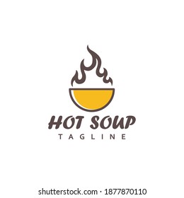 Vektorgrafik des Logo-Soup-Designs