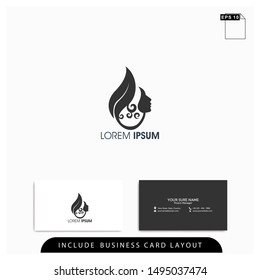 logo spa beauty with simple style logo