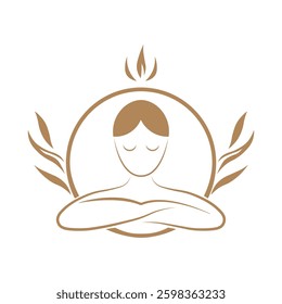 Logo for spa, massage and beauty in minimalist style.