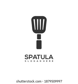 Logo Spatula Sillhouette Vector Design