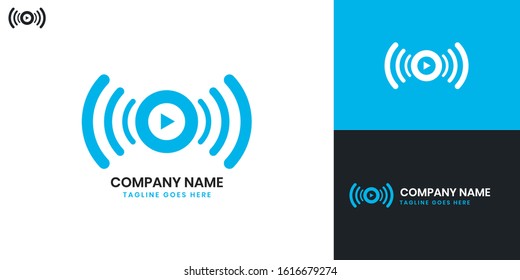 Logo Speaker - All elements on this template are editable with vector software.