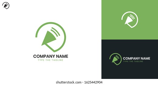 Logo Speaker - All elements on this template are editable with vector software.