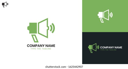 Logo Speaker - All elements on this template are editable with vector software.