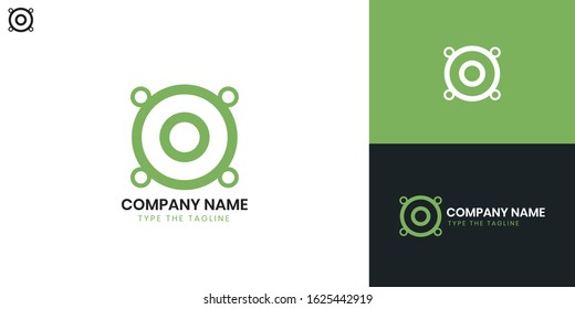Logo Speaker - All elements on this template are editable with vector software.