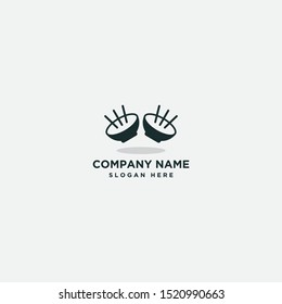 logo speakers and bowl template - vector