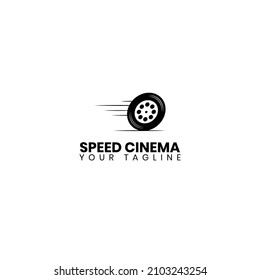 Logo Speed Cinema Vector illustration . suitable for your company
