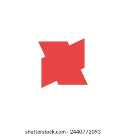 Logo spin mill red with blank background
