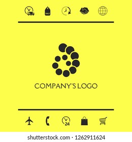 The logo is a spiral, a spiral chain of circles, the shell - is a symbol of development, enlightenment and wisdom.