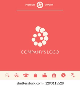 The logo is a spiral, a spiral chain of circles, the shell - is a symbol of development, enlightenment and wisdom.