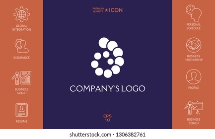 The logo is a spiral, a spiral chain of circles, the shell - is a symbol of development, enlightenment and wisdom.