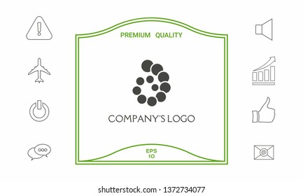 The logo is a spiral, a spiral chain of circles, the shell - is a symbol of development, enlightenment and wisdom.