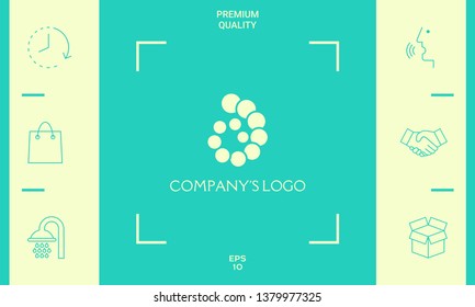 The logo is a spiral, a spiral chain of circles, the shell - is a symbol of development, enlightenment and wisdom.