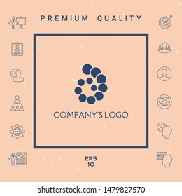 The logo is a spiral, a spiral chain of circles, the shell - is a symbol of development, enlightenment and wisdom.