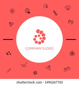 The logo is a spiral, a spiral chain of circles, the shell - is a symbol of development, enlightenment and wisdom.