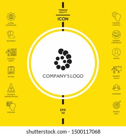 The logo is a spiral, a spiral chain of circles, the shell - is a symbol of development, enlightenment and wisdom.