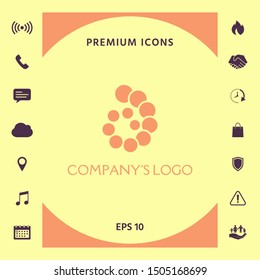 The logo is a spiral, a spiral chain of circles, the shell - is a symbol of development, enlightenment and wisdom.