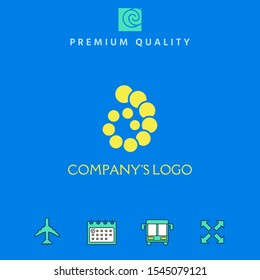 The logo is a spiral, a spiral chain of circles, the shell - is a symbol of development, enlightenment and wisdom.