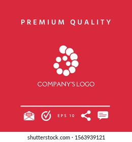 The logo is a spiral, a spiral chain of circles, the shell - is a symbol of development, enlightenment and wisdom.